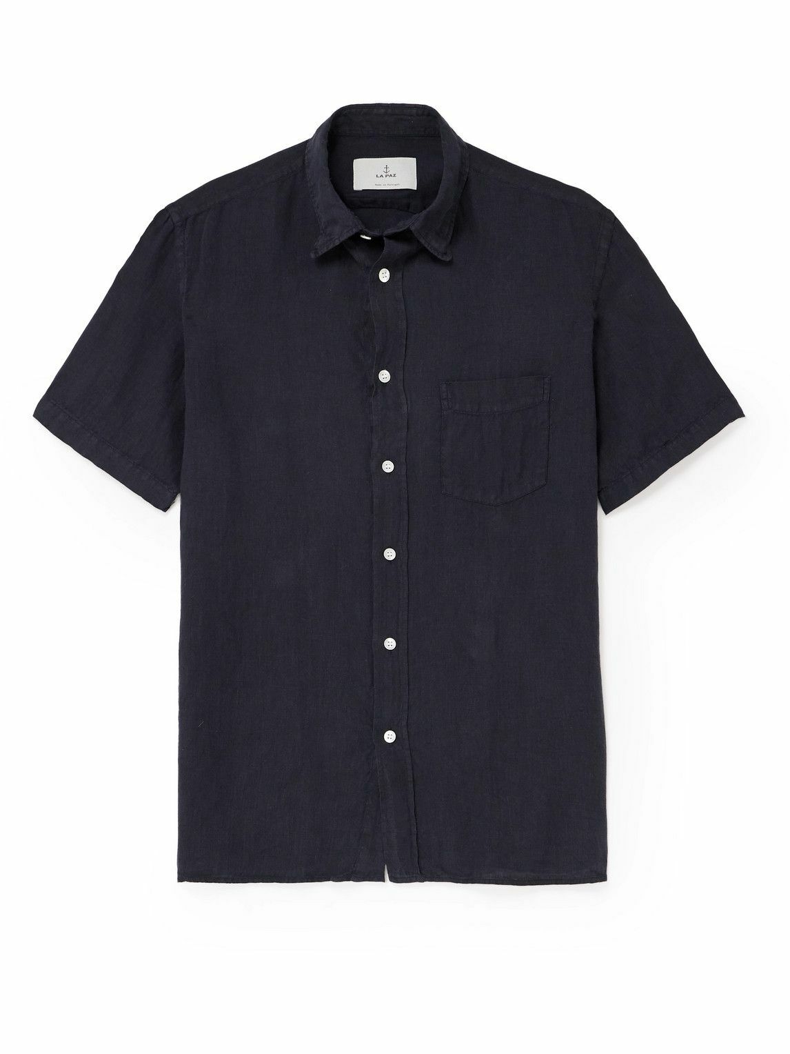 La Paz - Ribeiro Slim-Fit Button-Down Collar Organic Cotton Shirt - Blue