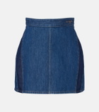 Givenchy Logo denim miniskirt