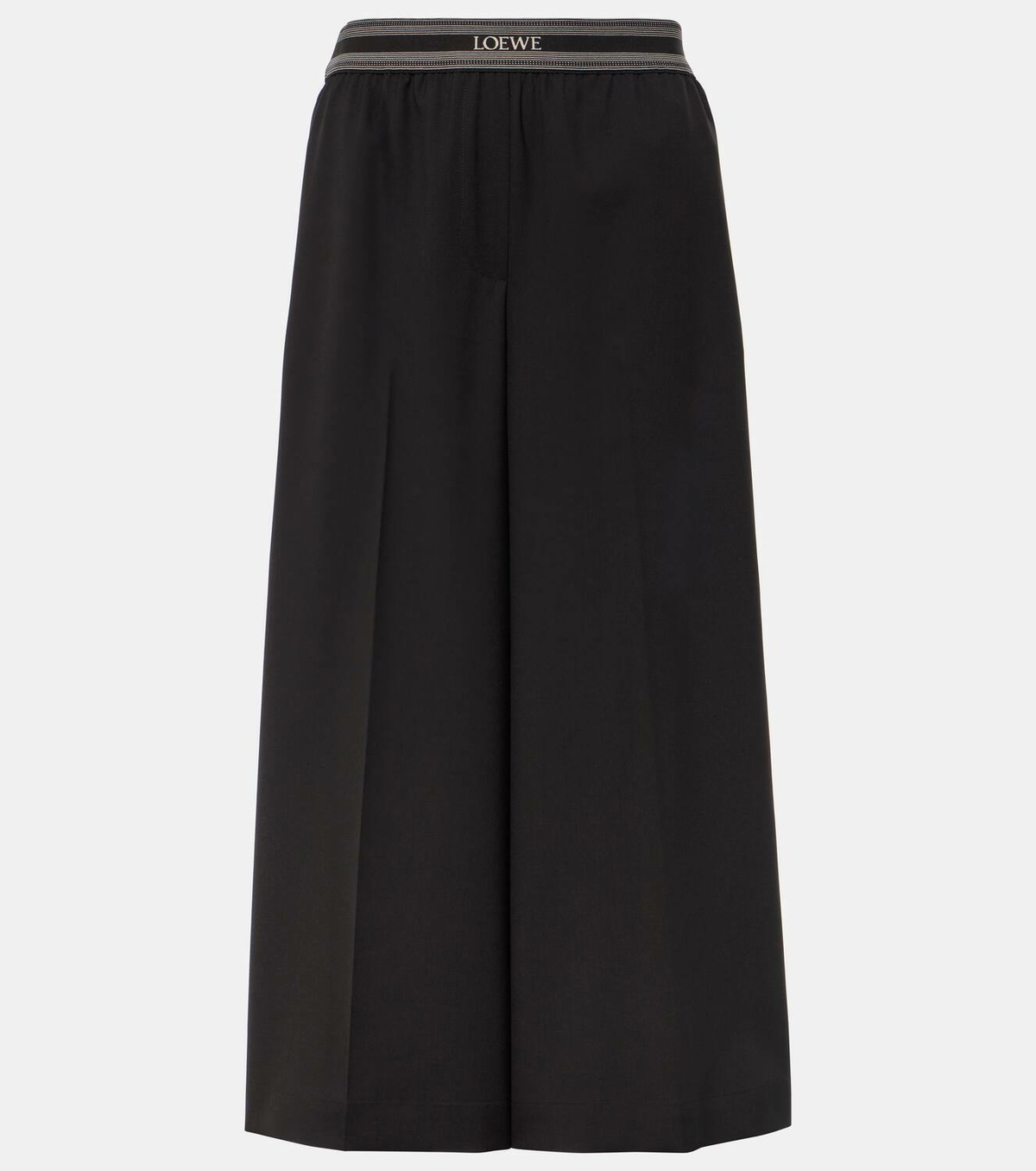Loewe Cropped wool wide-leg pants