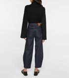 Toteme - High-rise barrel-leg jeans