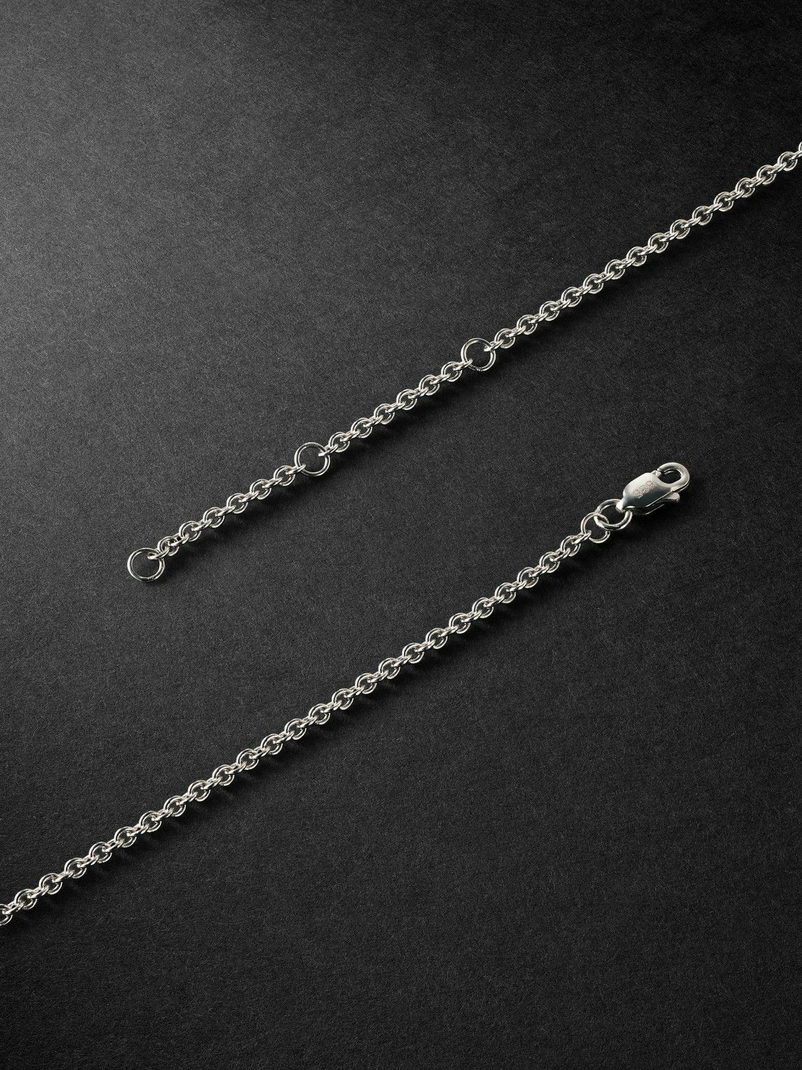42 Suns - 14-Karat White Gold Laboratory-Grown Sapphire and Diamond Pendant Necklace
