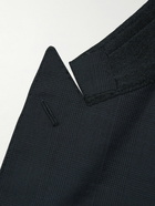 Kingsman - Slim-Fit Checked Mohair and Wool-Blend Suit Jacket - Blue