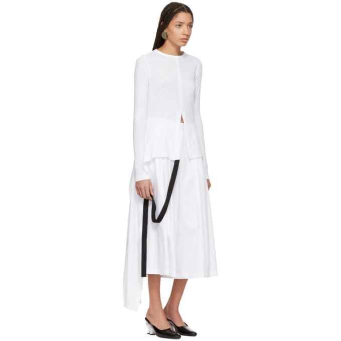 Rosetta Getty White Split Apron T-Shirt Rosetta Getty