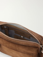Officine Creative - Quentin 25 Suede Messenger Bag - Brown