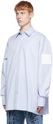 We11done Blue Oversized Shirt