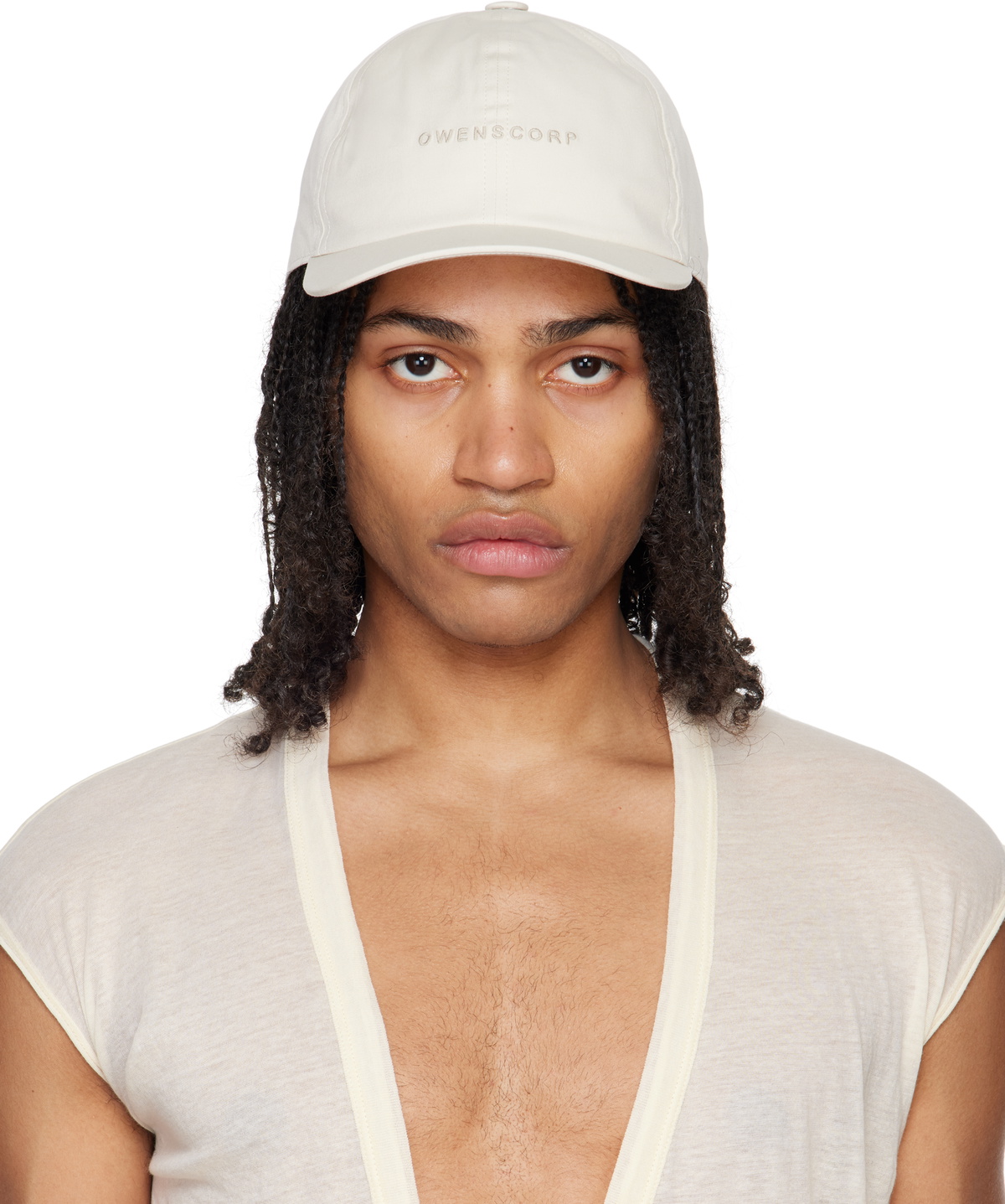 Rick Owens Black Cunty Embroidered Baseball Cap Rick Owens