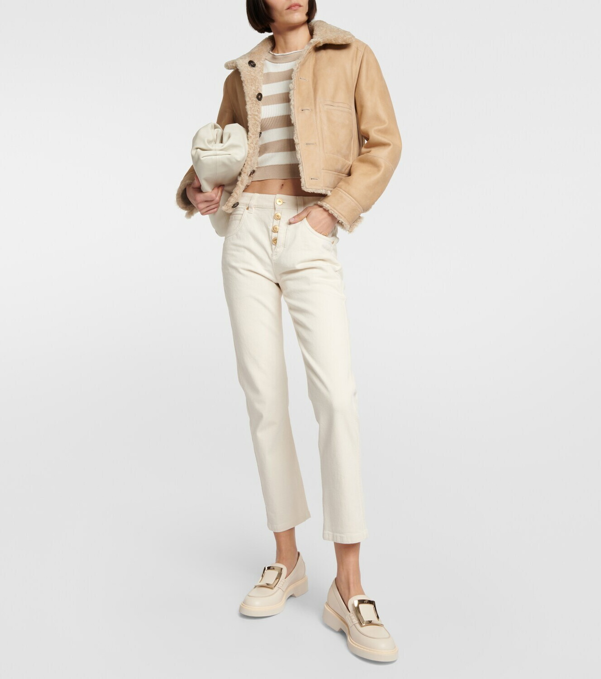 ＊Roger Vivier＊ Viv' Rangers レザーミュール 関税・送料込み Roger Vivier Viv Ranger Embellished Patent-leather Loafers