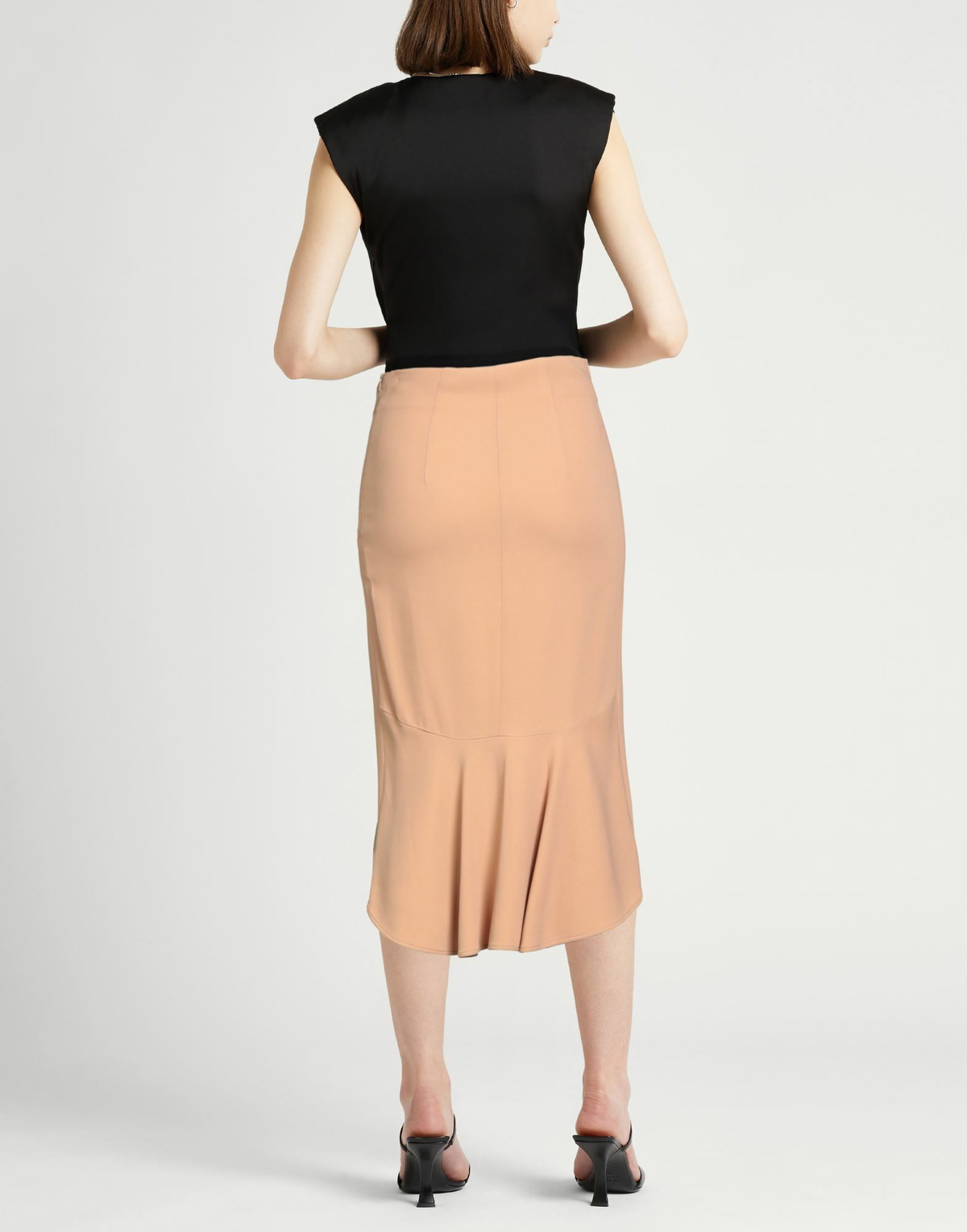 Ermanno Scervino Womens Midi skirt Camel
