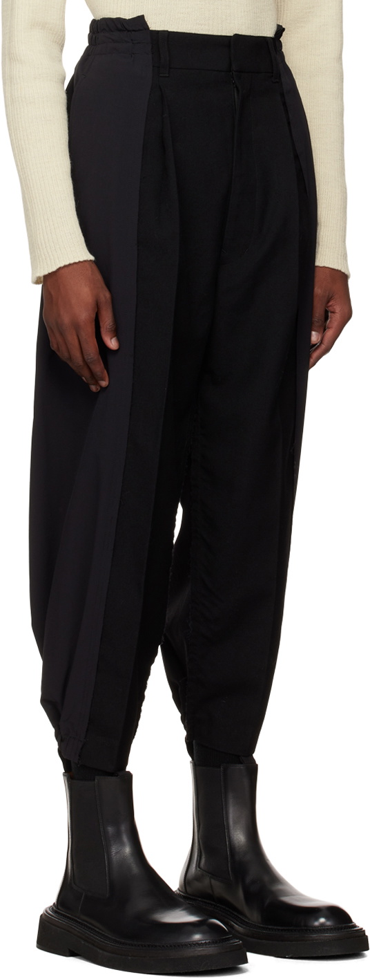 Y's Black Old Army Trousers