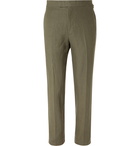 Kingsman - Slim-Fit Linen Suit Trousers - Green