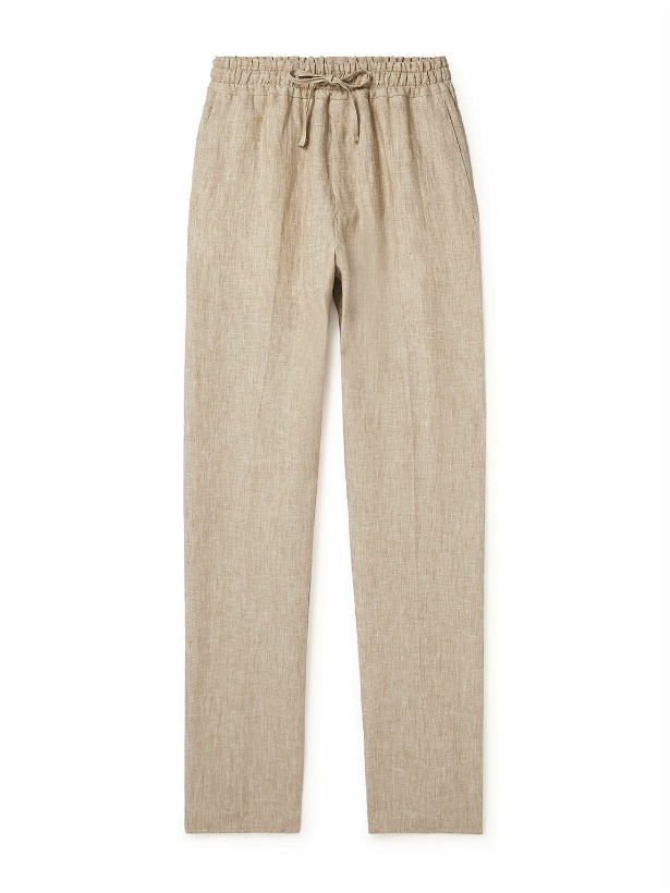 Photo: Kingsman - Tapered Linen Drawstring Trousers - Neutrals