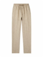Kingsman - Tapered Linen Drawstring Trousers - Neutrals