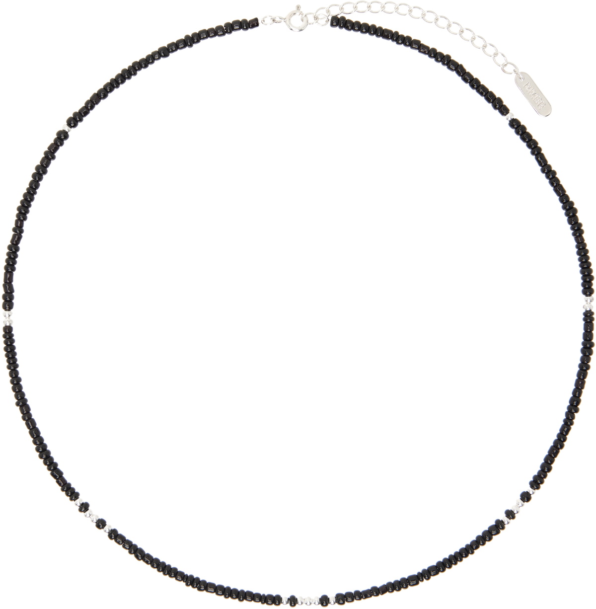 Numbering Silver #3719 Round Brilliant Small Cross Necklace