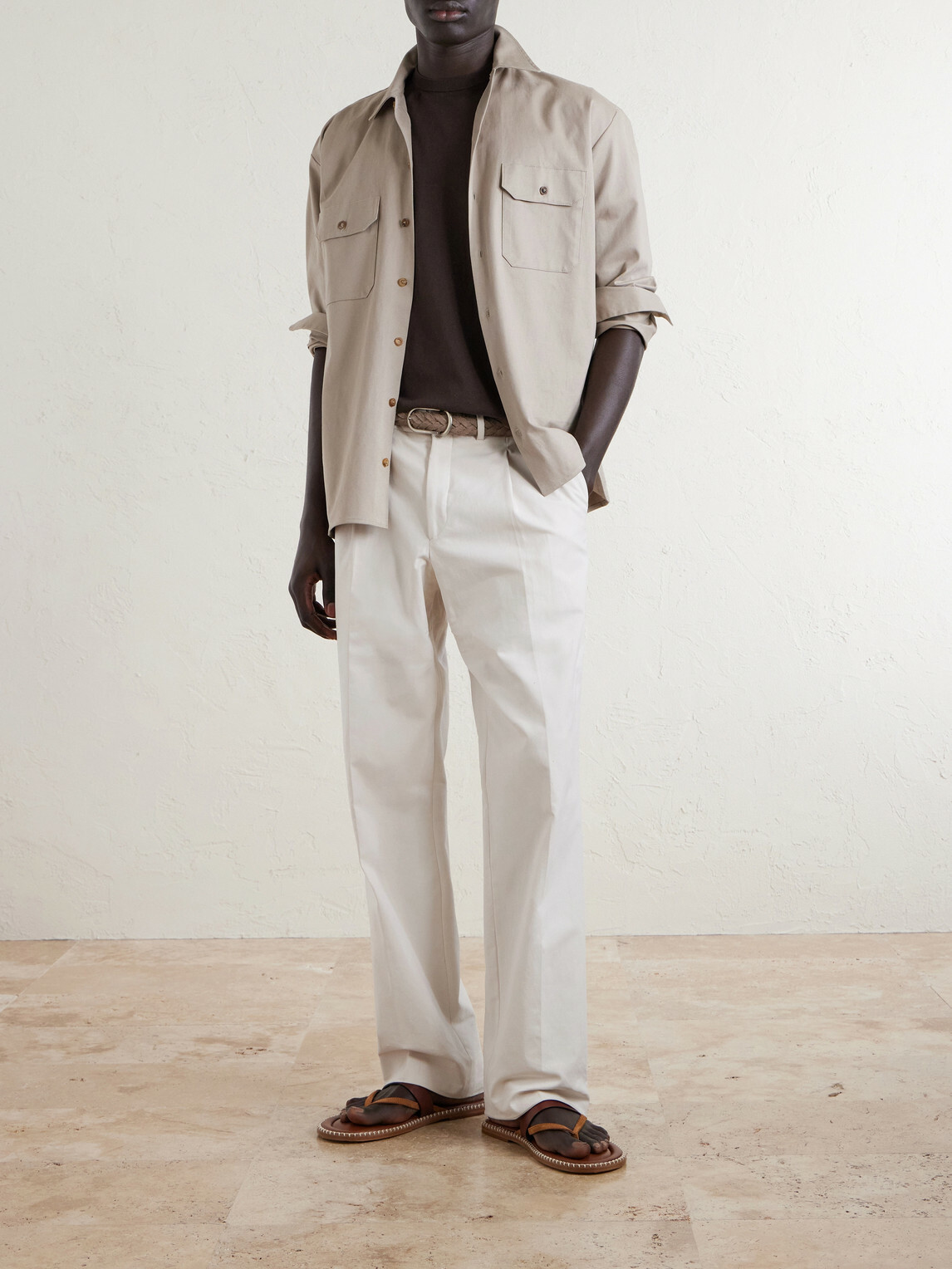 Boglioli - Garment-Dyed Cotton T-Shirt - Brown