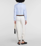 Gucci Ribbed-knit wool sweatpants