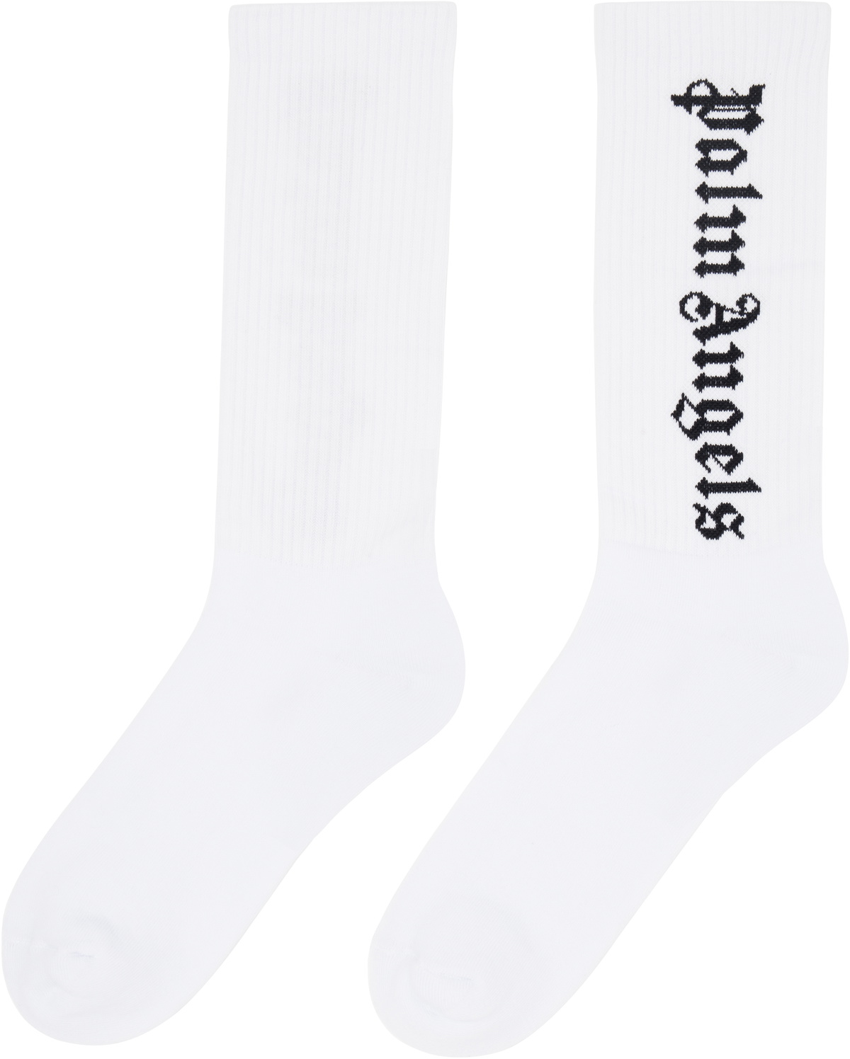 Palm Angels White Classic Logo Socks
