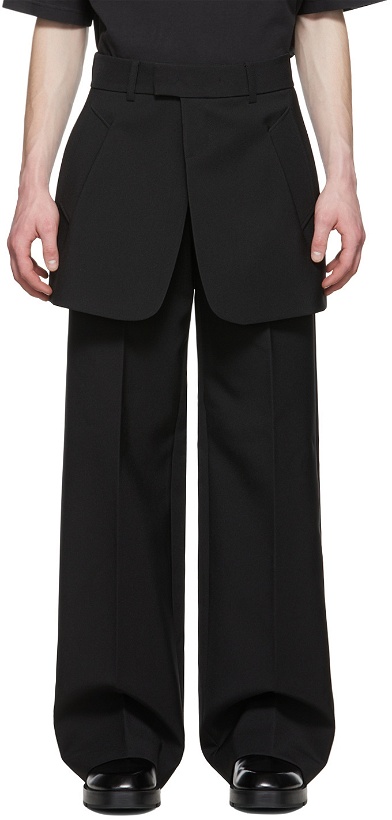 Photo: We11done Black Polyester Trousers