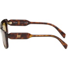 Miu Miu Eyewear Brown Cat-Eye Sunglasses