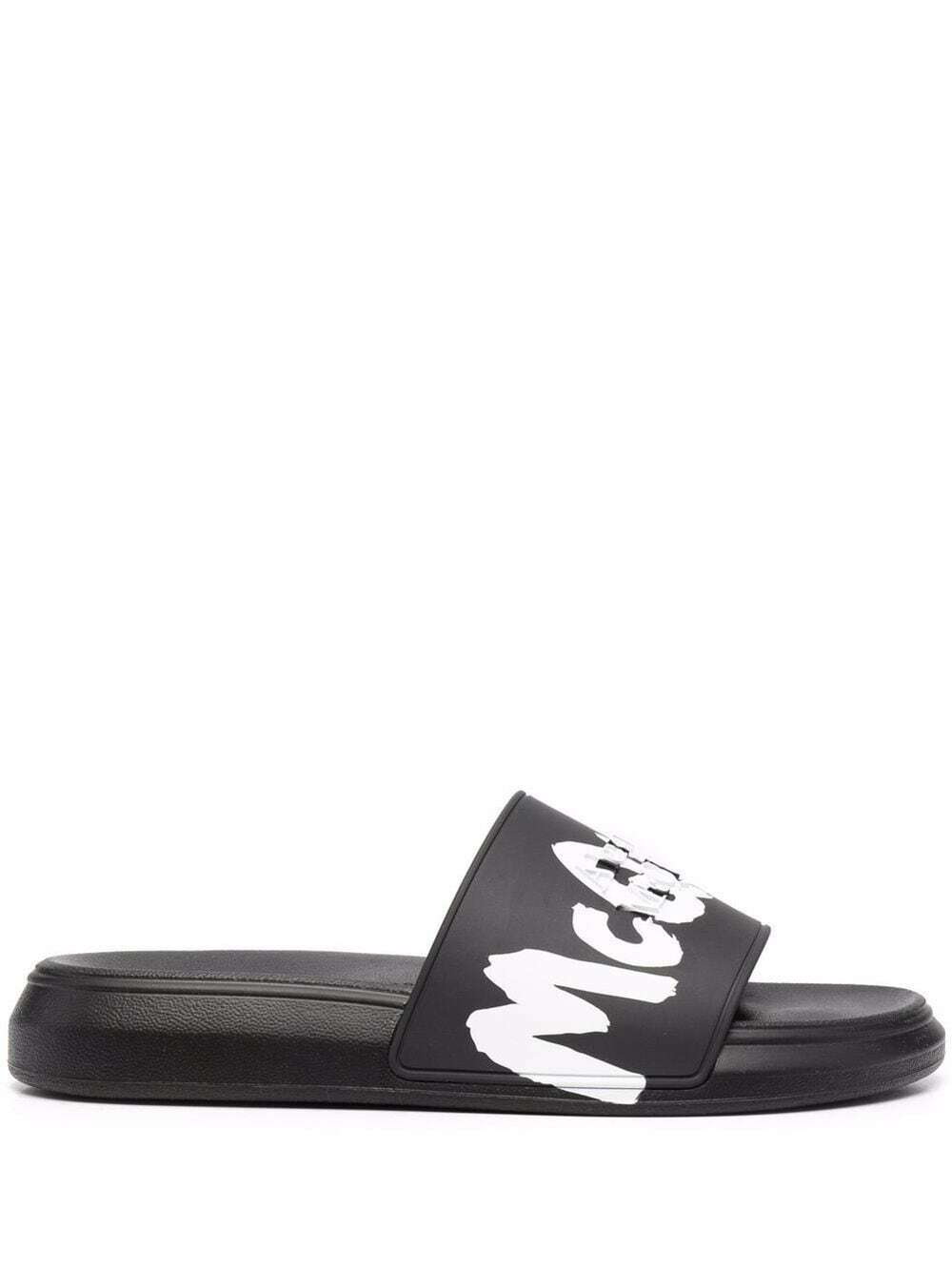 ALEXANDER MCQUEEN - Graffiti Rubber Slides Alexander McQueen