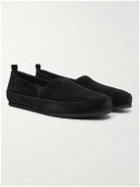 Mulo - Suede Loafers - Black