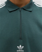 Adidas 3 Stripes L/S Polo Green - Mens - Polos|Half Zips