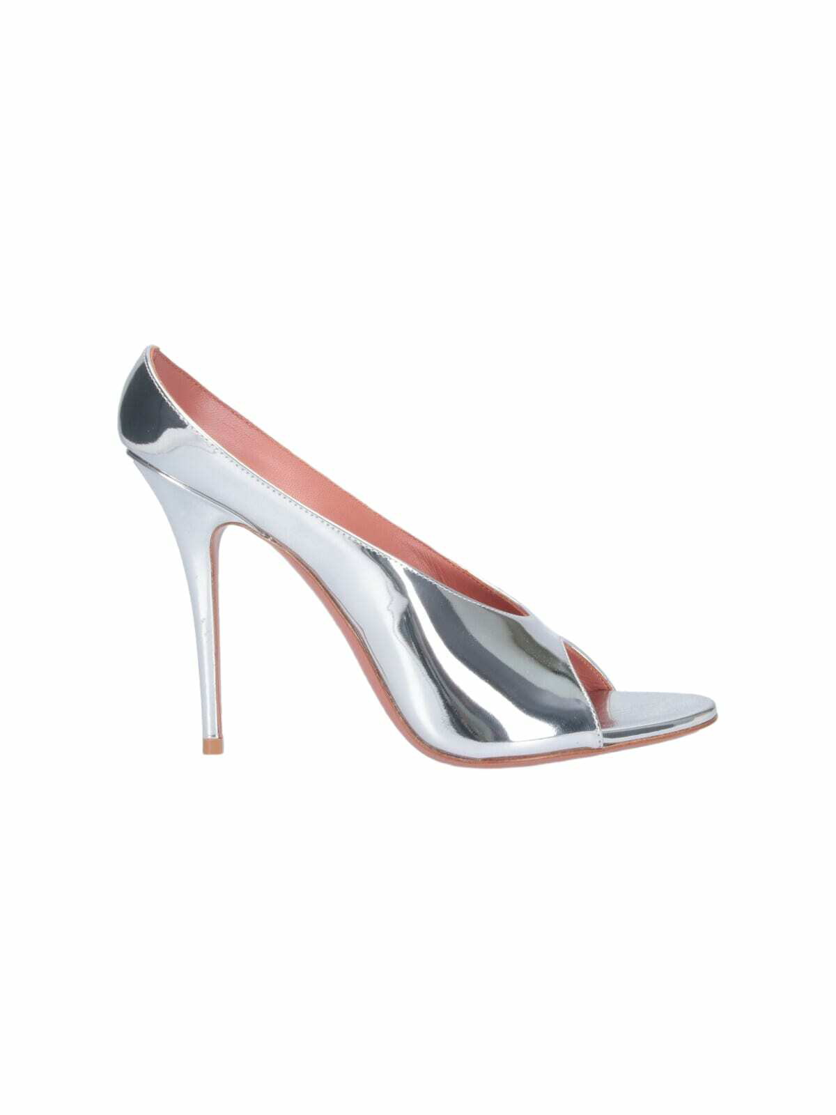 サンダル・ミュール AMINA MUADDI AGNESE SANDALS IN PATENT LEATHER Agnese 95 patent leather sandals in black - Amina Muaddi