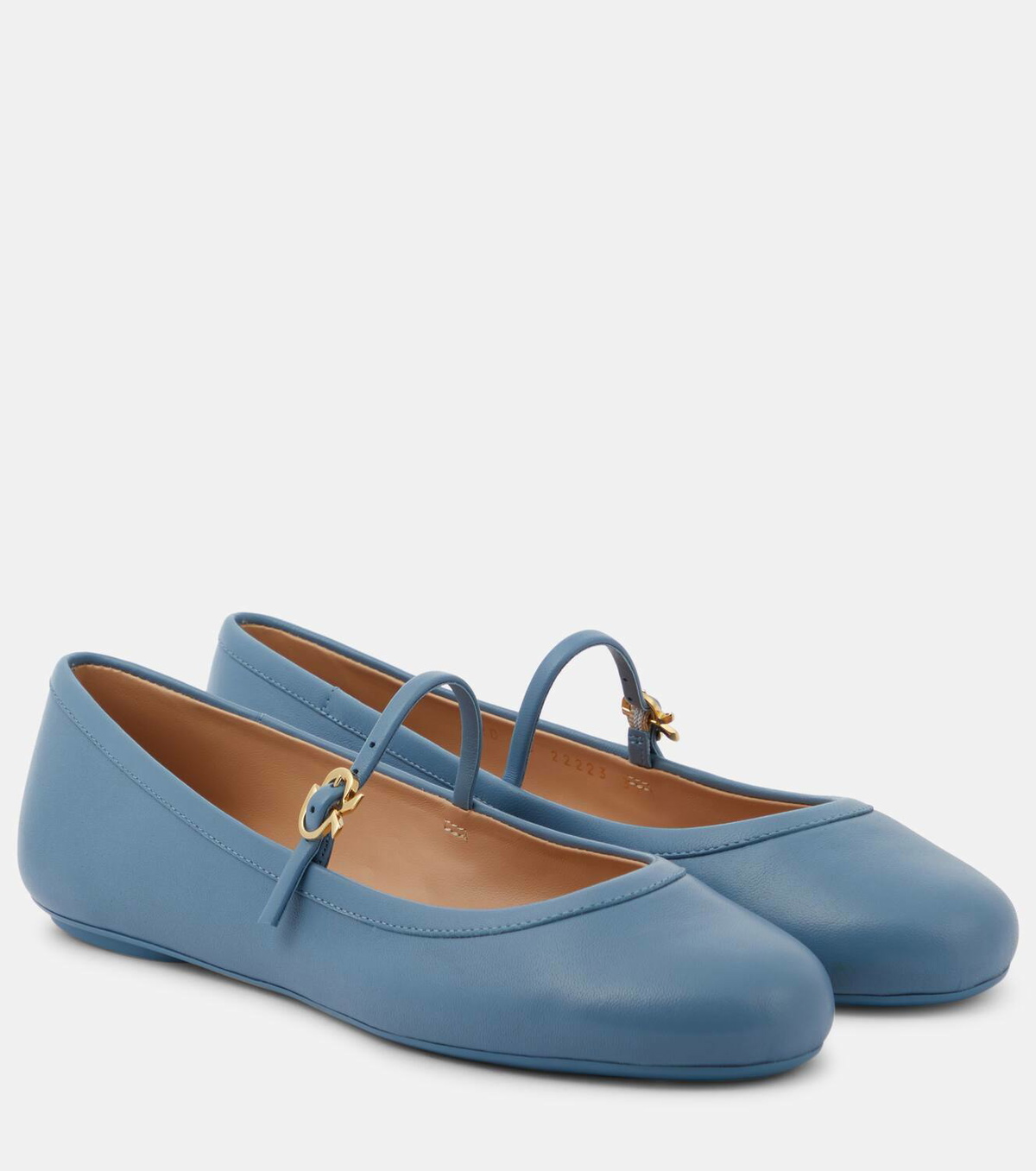 Gianvito Rossi Carla leather Mary Jane flats Gianvito Rossi