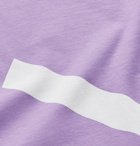 Saturdays NYC - Slash Printed Cotton-Jersey T-Shirt - Purple