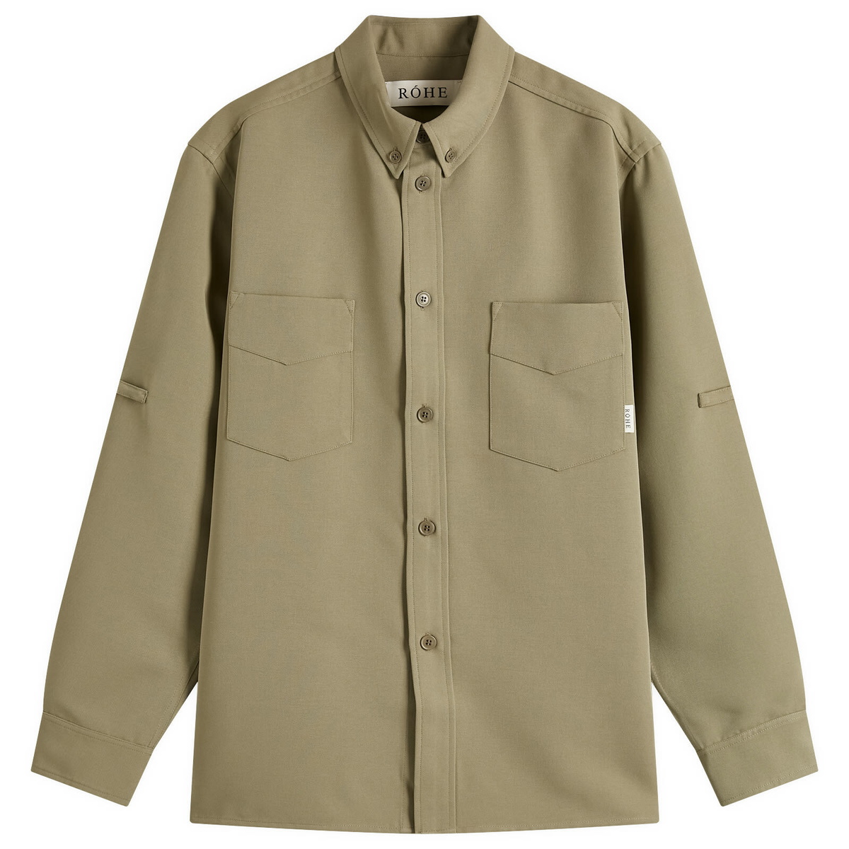 Róhe Men's Utility Overshirt in Sage