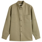 Róhe Men's Utility Overshirt in Sage
