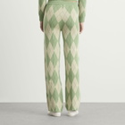 House Of Sunny Women's Argyle Lounge Pant in Matcha