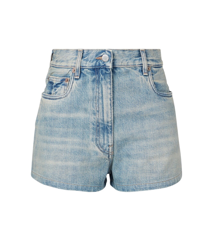 Photo: Prada High-rise denim shorts
