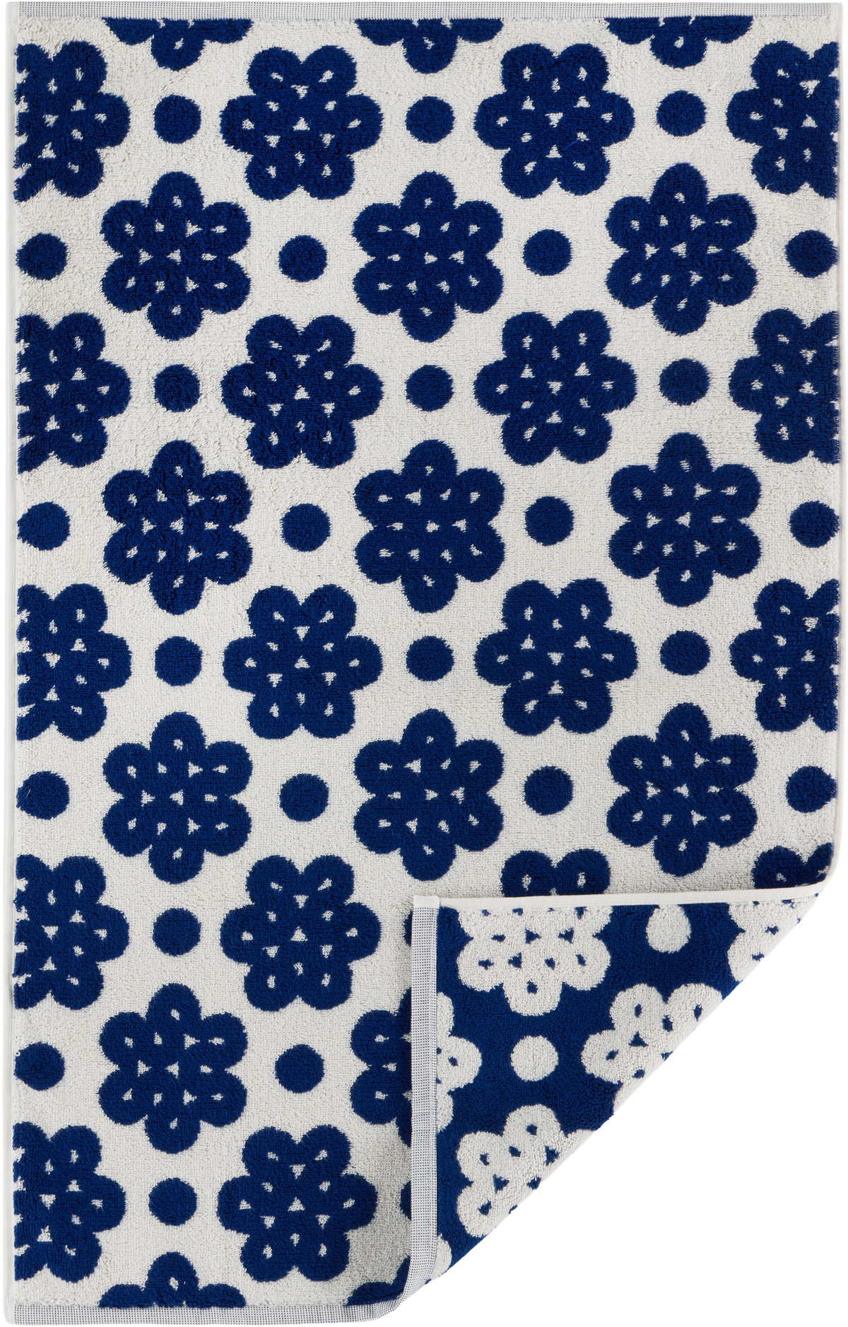 Dusen Dusen Navy & White Pattern Towel Set, 3pcs