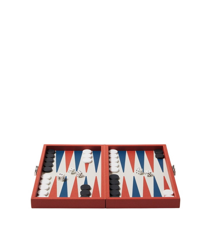 Photo: Giobagnara Phileas Miniature leather backgammon set