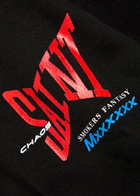 Saint Mxxxxxx Logo-print Hooded Cotton Sweatshirt Black