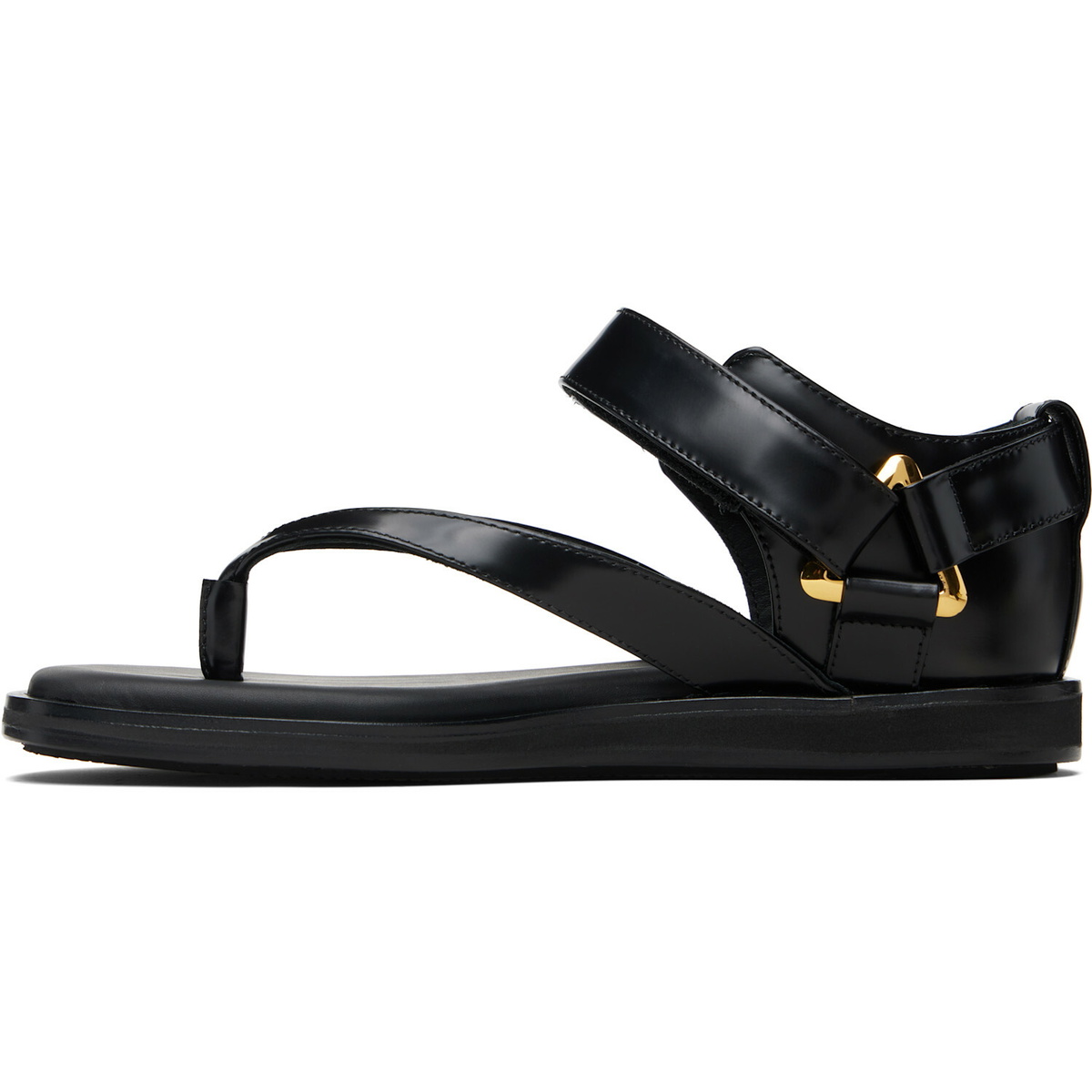 sacai Black Belted Flip Flop Sandals
