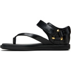 sacai Black Belted Flip Flop Sandals