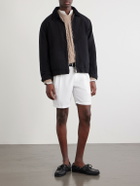 Mr P. - Straight-Leg Pleated Linen Shorts - White