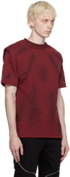 HELIOT EMIL Red Monotonic Compression T-Shirt