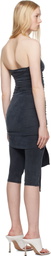 Alexander Wang Gray Pre-Styled Wrap Catsuit