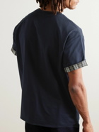 Bottega Veneta - Double-Faced Cotton-Jersey T-Shirt - Blue