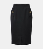 Alessandra Rich Virgin wool pencil skirt