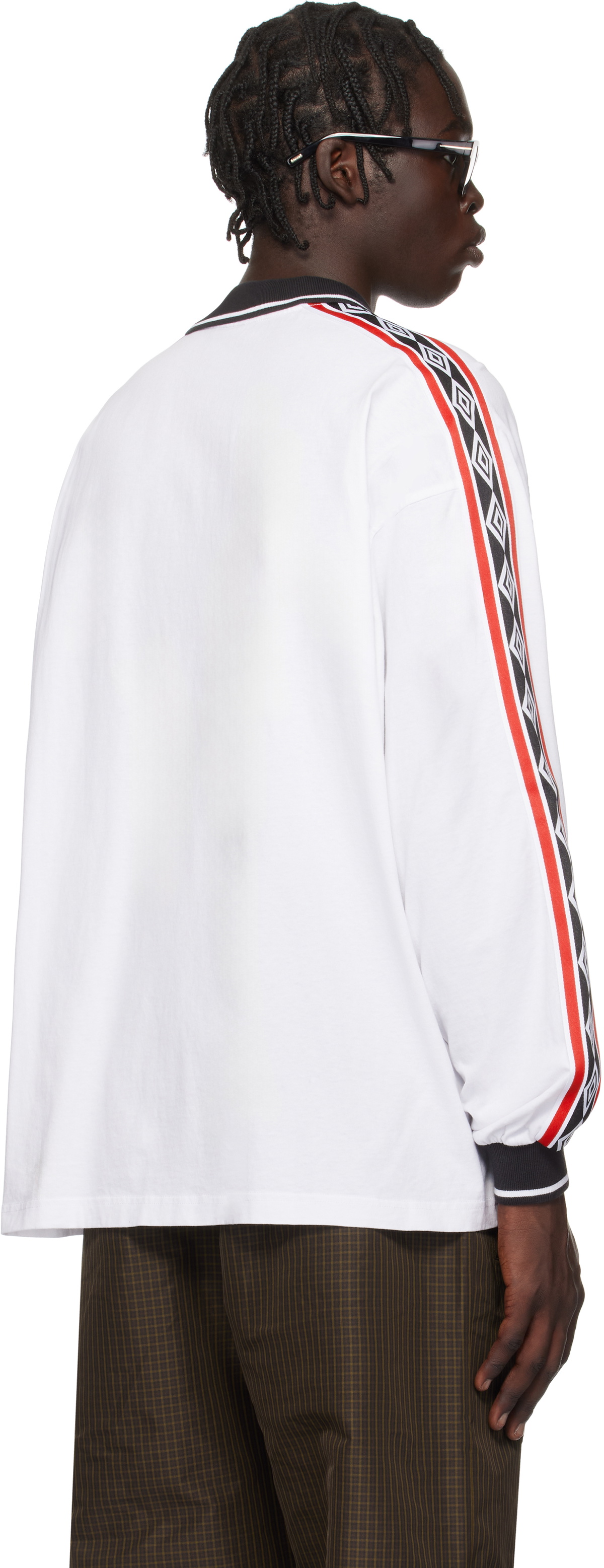 Umbro White Taped Polo