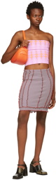 Helenamanzano SSENSE Exclusive Purple & Red Skimpy Short Skirt