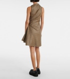 McQueen Prince of Wales check wool minidress