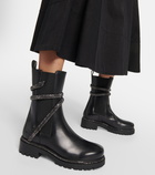 Rene Caovilla Chelsea leather ankle boots