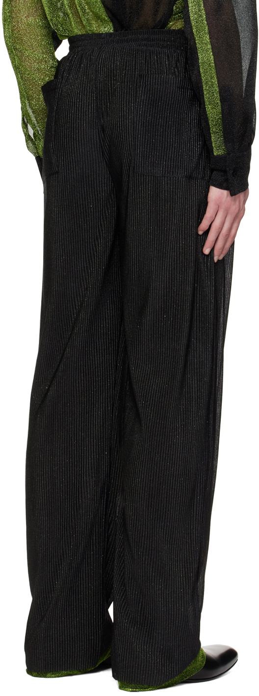 Tokyo James Black Metallic Sweatpants