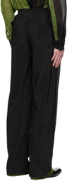 Tokyo James Black Metallic Sweatpants