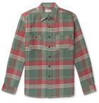 J.Crew - Wallace & Barnes Checked Slub Cotton-Flannel Shirt - Green