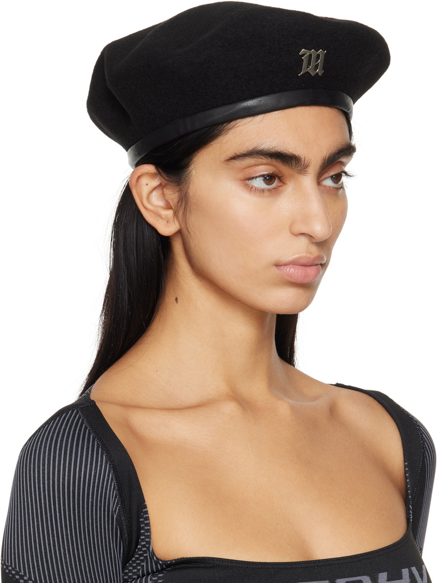 MISBHV ミスビヘイブ Signature Wool Beret【美品】 MISBHV Black Wool Signature Beret MISBHV